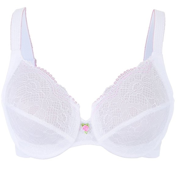Set of 3! 36C Wonderwire Lace Bra (Side-Smoothing) MAX-COMFORT White NEW - Picture 2 of 10